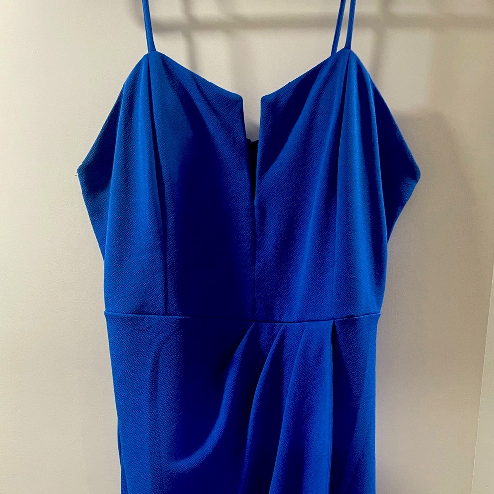 Plus Size Blue Mini Wrap Bodycon Dress Size 3X